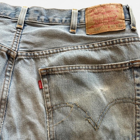 Vintage Y2K Levi’s 505 regular straight leg denim jeans 100% cotton 29x30 - Picture 4 of 12
